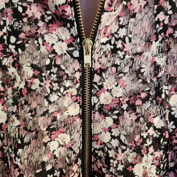 Danny & Nicole Floral Lace Overlay Sleeveless Fit and Flare Swing Dress 4P - Picture 11 of 11